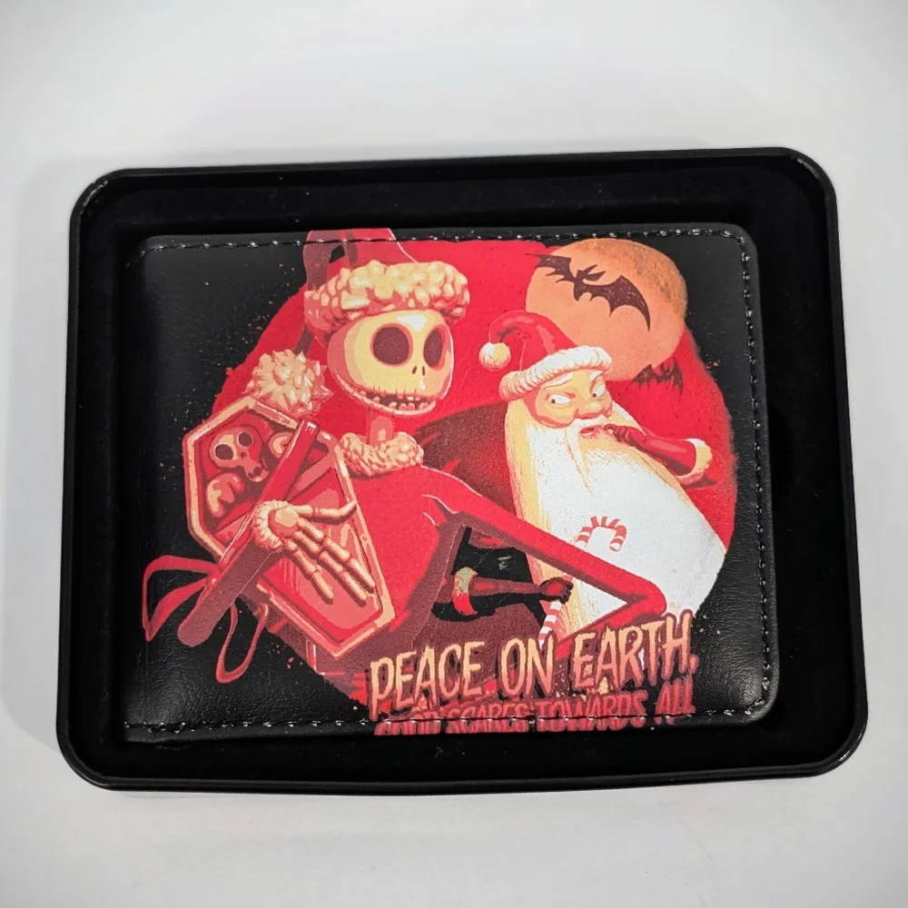 Nightmare Before Christmas Jack Bi-fold Black Men’s Wallet NEW